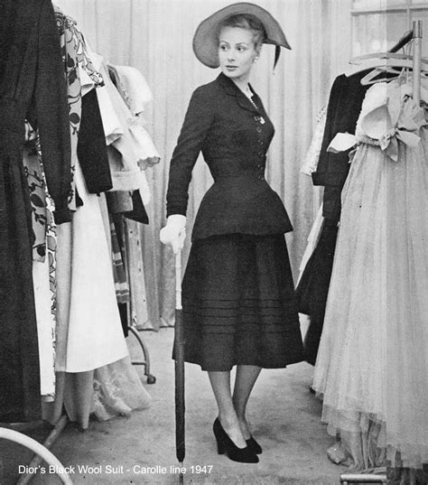 christian dior's designs in the 1950's|christian dior new look collection 1947.